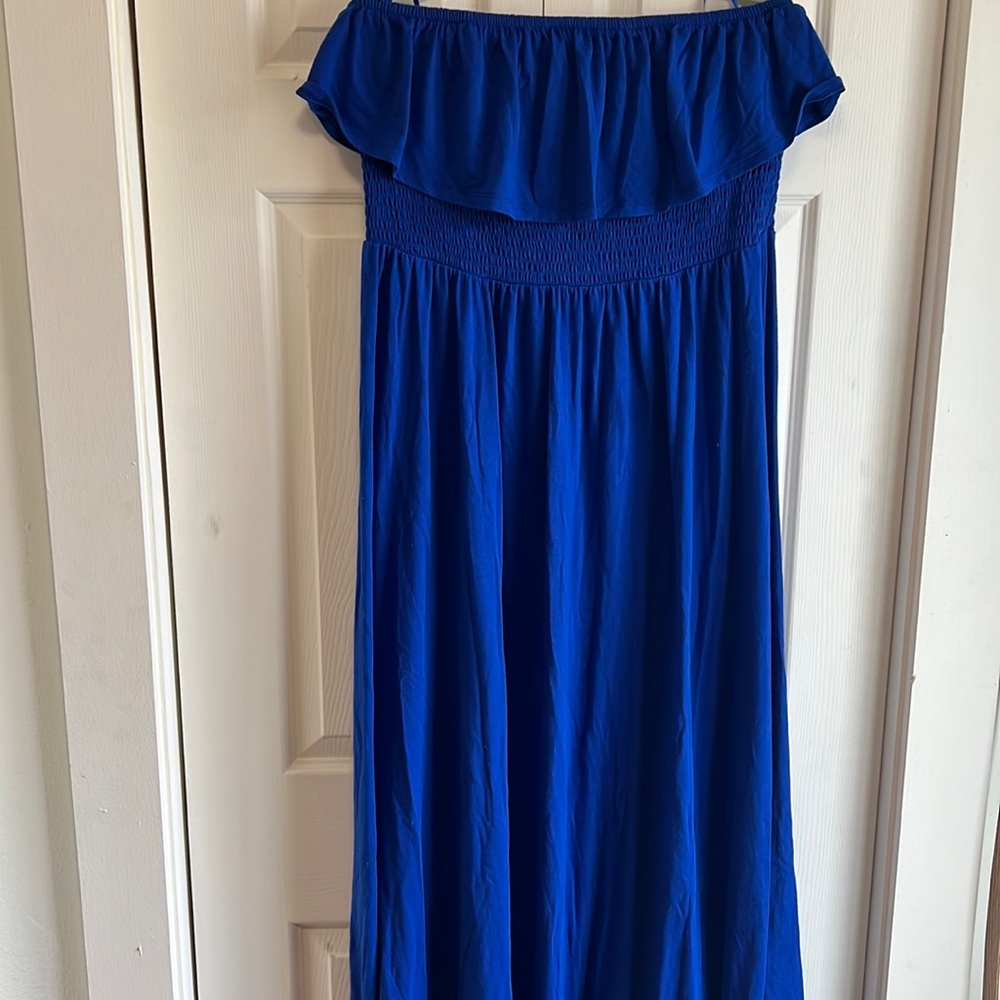 Royal blue maxi dress